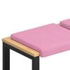 vidaXL Pol&scaron;t&aacute;ř na lavici 2 pcs Textil Růžov&aacute; Hloubka 35 cm