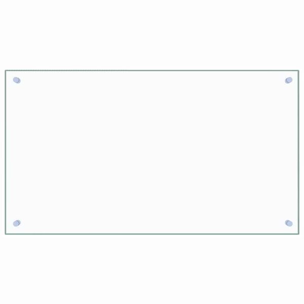 vidaXL Kuchyňský panel průhledný 90 x 50 cm tvrzené sklo