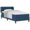 vidaXL Postel s boxspringem s pol&scaron;t&aacute;řem Modr&aacute; 90 x 190 cm textil