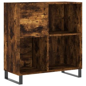 vidaXL Skř&iacute;ňka na LP desky kouřov&yacute; dub 84,5x38x89 cm kompozitn&iacute; dřevo