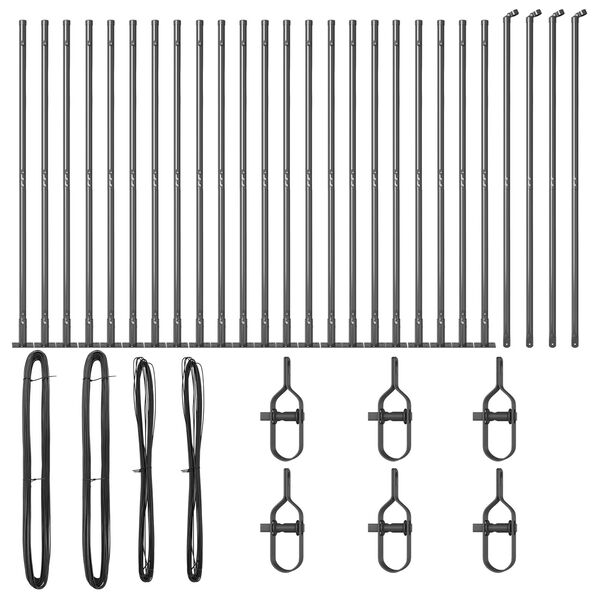 vidaXL Plotov&yacute; sloupek. Jin&yacute; 26 pcs &Scaron;ed&aacute; 3,2 x 3,2 x 88,5 cm Ocel