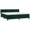 vidaXL Box spring postel s matrac&iacute; tmavě zelen&aacute; 200x200 cm samet