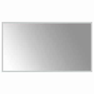 vidaXL LED koupelnov&eacute; zrcadlo Transparentn&iacute; 90 x 50 cm tvrzen&eacute; sklo