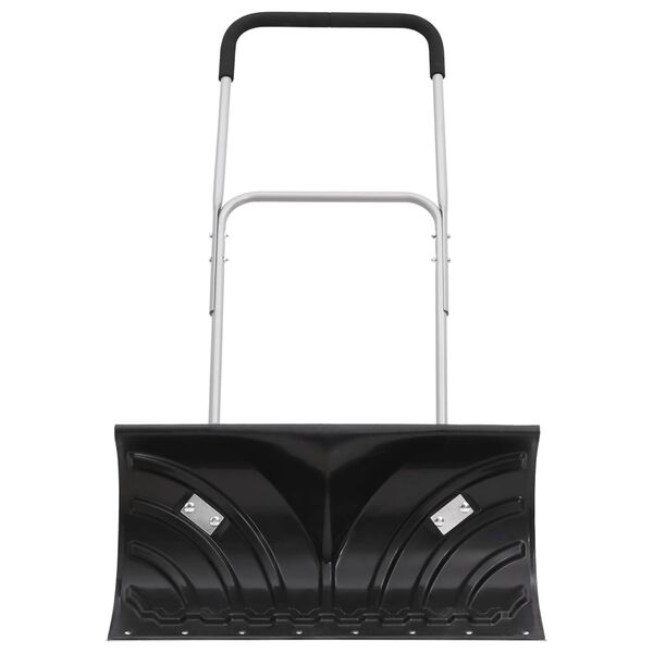 vidaXL Hrablo na sníh s výsuvnou rukojetí černé radlice 66 cm ocel