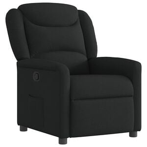 vidaXL Polohovac&iacute; křeslo čern&eacute; textil