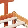 vidaXL R&aacute;m postele s čelo Hněd&aacute; 80 x 200 cm Masivn&iacute; borov&eacute; dřevo