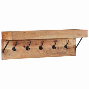 vidaXL Vě&scaron;&aacute;k na kab&aacute;ty Hněd&aacute; 73 x 19 x 23 cm Masivn&iacute; ak&aacute;ciov&eacute; dřevo