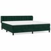 vidaXL Box spring postel s matrac&iacute; tmavě zelen&aacute; 200x200 cm samet
