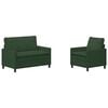 vidaXL Set pohovek 2 pcs Jungle Green Textil
