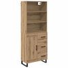 vidaXL Vysok&yacute; bufet 2 pcs Artisanov&yacute; dub 69,5 x 34 x 180 cm