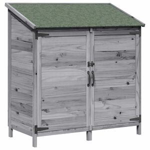 vidaXL Zahradn&iacute; shed &Scaron;ed&aacute; 106,5 x 56 x 113,5 cm Kompozitn&iacute; dřevo