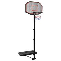 vidaXL Basketbalový koš černý 258–363 cm polyethylen