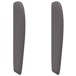 vidaXL U&scaron;i čela postele Tmavě &Scaron;ed&aacute; 80 x 23 x 6 cm PVC