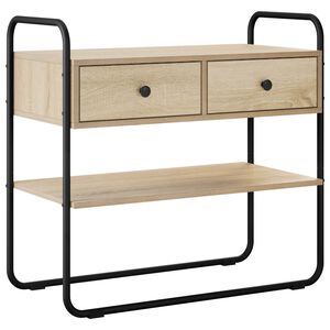 vidaXL Konzolov&yacute; stolek Dub sonoma 80 x 40 x 75 cm Kompozitn&iacute; dřevo