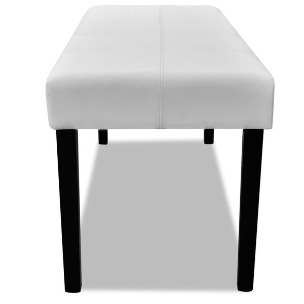 Lavice z vysoce kvalitní bílé umělé kůže
