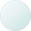 vidaXL Stoln&iacute; deska z tvrzen&eacute;ho skla kulat&aacute; 700 mm