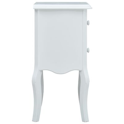vidaXL Noční stolek bílý a šedý 43 x 32 x 65 cm MDF