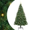 vidaXL V&aacute;nočn&iacute; stromek s LED osvětlen&iacute;m 180 cm 300 LED Tepl&aacute; b&iacute;l&aacute;