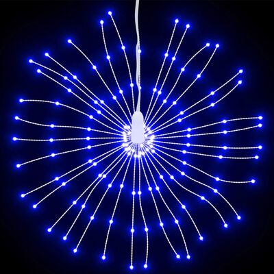 vidaXL Vánoční hvězdicová světla 8 ks 140 modrých LED diod 17 cm