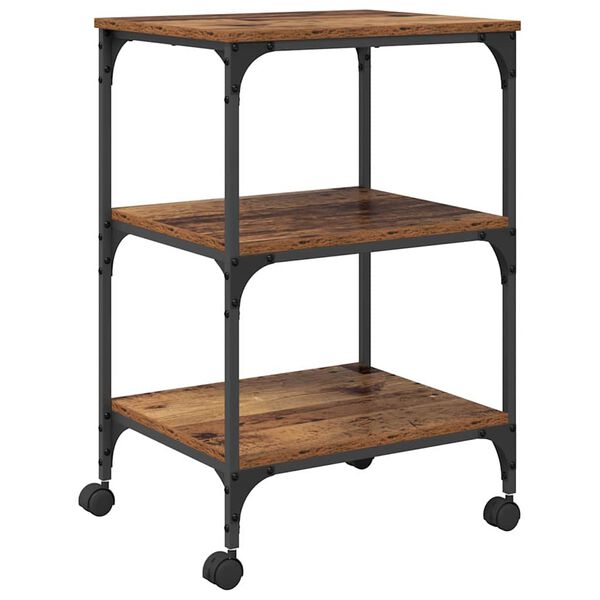 vidaXL Stojan na tisk&aacute;rnu Star&eacute; dřevo 50 x 41 x 75 cm kompozitn&iacute; dřevo