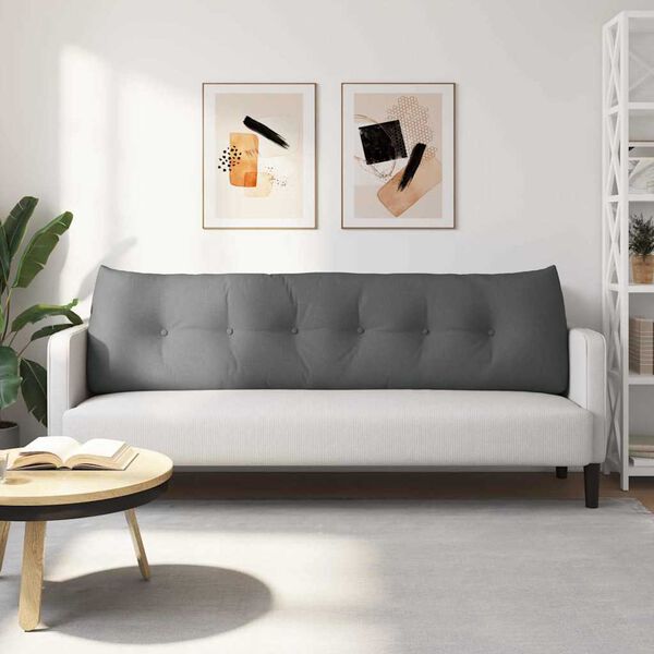 vidaXL Pol&scaron;t&aacute;ř na z&aacute;da Tmavě &scaron;ed&aacute; 180 x 24 x 50 cm textil