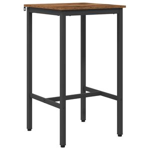 vidaXL Barov&yacute; stůl 52 x 52 x 110 cm Kompozitn&iacute; dřevo Star&eacute; dřevo