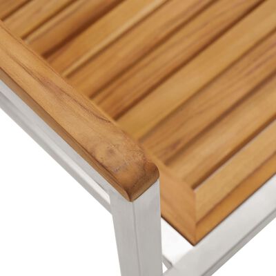 vidaXL Zahradní židle s poduškami 2 ks masivní teakové dřevo a ocel