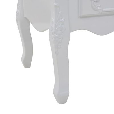 vidaXL Konferenční stolek bílý 100 x 50 x 46 cm
