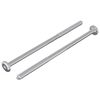 vidaXL &Scaron;roub 2 ks Stř&iacute;brn&aacute; M6 x 120 mm Ocel