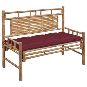 vidaXL Zahradn&iacute; lavice s podu&scaron;kou 120 cm bambus