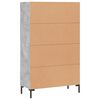 vidaXL Skř&iacute;ň highboard betonově &scaron;ed&aacute; 69,5x31x115 cm kompozitn&iacute; dřevo