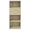 vidaXL Skříň highboard dub sonoma 50 x 42,5 x 124 cm kompozitní dřevo