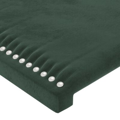 vidaXL Čelo postele typu ušák tmavě zelená 103x16x78/88 cm samet