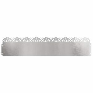 vidaXL Obrubn&iacute;ky tr&aacute;vn&iacute;ku 10 pcs Stř&iacute;brn&aacute; 103 x 0,05 x 22 cm