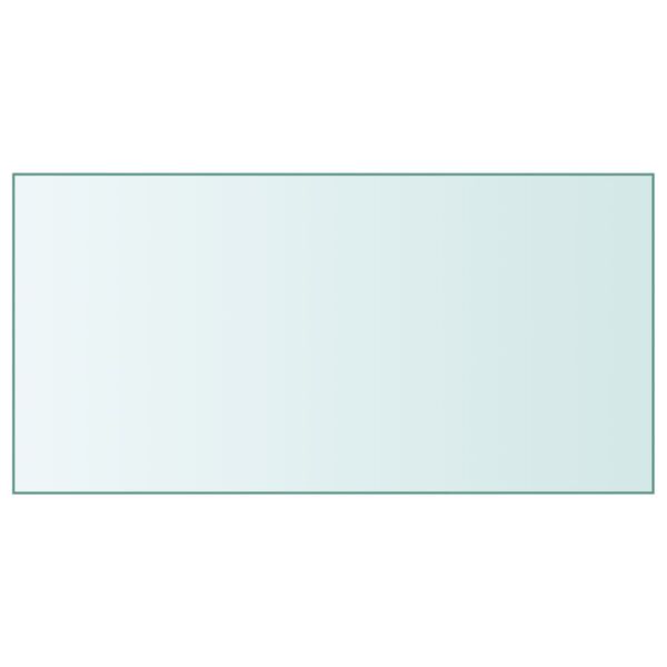 vidaXL Stolní deska průhledná 50 x 100 cm tvrzené sklo