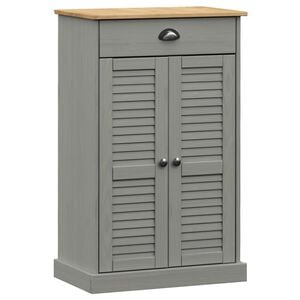 vidaXL Botn&iacute;k VIGO &scaron;ed&yacute; 60 x 35 x 96 cm masivn&iacute; borov&eacute; dřevo