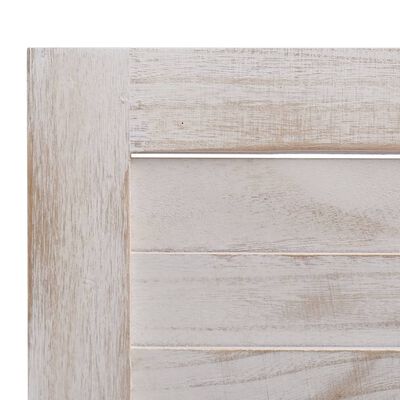 vidaXL 3dílný paraván bílý 105 x 165 cm dřevo