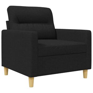 vidaXL Křeslo čern&eacute; 60 cm textil