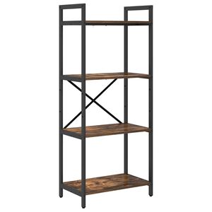 vidaXL Knihovna 4 &uacute;rovn&iacute; 56 x 34 x 133,5 cm Kompozitn&iacute; dřevo