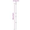 vidaXL Plotové sloupky 13 pcs Šedá Ø32mm 190 cm Pozinkovaná ocel