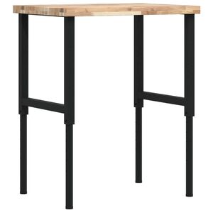 vidaXL Pracovn&iacute; stůl 80 x 60 x (73&ndash;99,5) cm masivn&iacute; ak&aacute;cie obd&eacute;ln&iacute;kov&yacute;