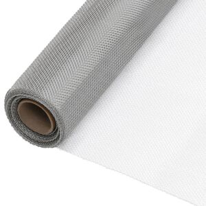 vidaXL S&iacute;ť proti hmyzu nerezov&aacute; ocel 112 x 500 cm stř&iacute;brn&aacute;