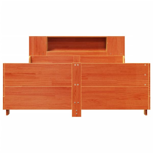 vidaXL Postel bez matrace voskově hněd&aacute; 140 x 200 cm masivn&iacute; borovice