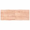 vidaXL Stoln&iacute; deska hněd&aacute; 160x60x(2-4)cm o&scaron;etřen&yacute; dřevo živ&aacute; hrana