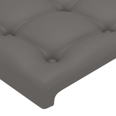 vidaXL Čelo postele šedé 80 x 5 x 78/88 cm umělá kůže