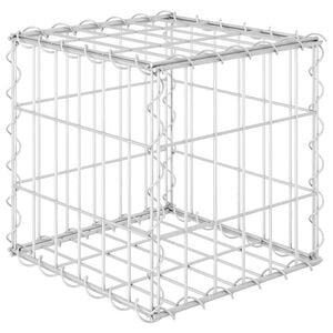 vidaXL Gabionov&yacute; vyv&yacute;&scaron;en&yacute; z&aacute;hon krychle ocelov&yacute; dr&aacute;t 30 x 30 x 30 cm