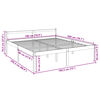 vidaXL Postel pro seniory 180 x 200 cm Super King Size borovice