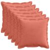 vidaXL Povlak na pol&scaron;t&aacute;ř 6 ks HOUTEN Červen&aacute; oranžov&aacute; 30 x 30 cm