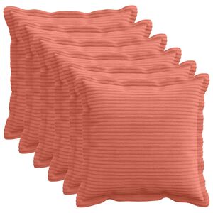 vidaXL Povlak na pol&scaron;t&aacute;ř 6 ks HOUTEN Červen&aacute; oranžov&aacute; 30 x 30 cm