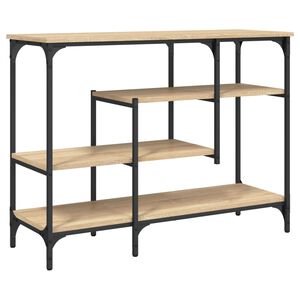 vidaXL Konzolov&yacute; stolek s policemi dub sonoma 100 x 35 x 75 cm